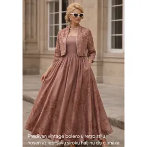 Vintage Romantični bolero , ručno rađen