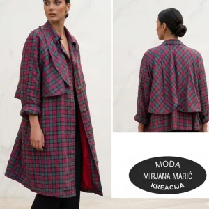 MIRJANA MARIĆ - 100%PRIRODNA SVILA -Vintage Mantil L, XL