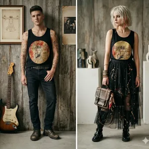 UnisexTexmanía (Spain) art rock fashion majica