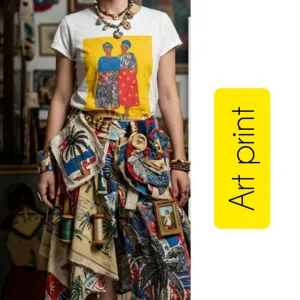 Camaïeu majica art print