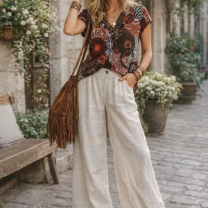 Christine Laure made in France boho bluza