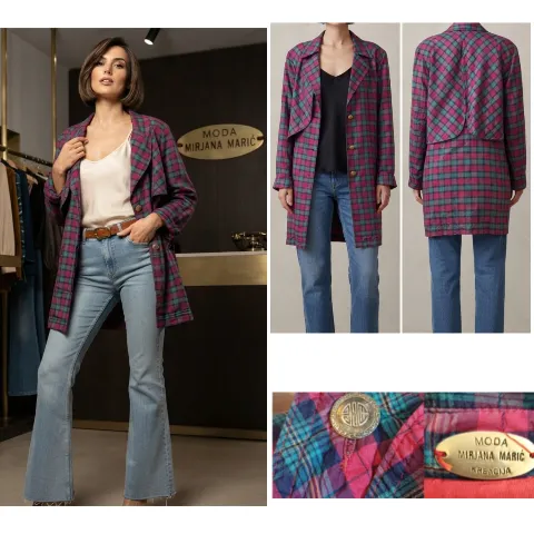 MIRJANA MARIĆ - 100%PRIRODNA SVILA -Vintage Mantil L, XL