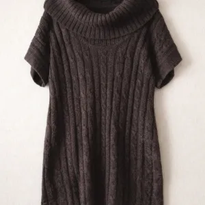 Pletena MINGEL rol-tunika / džemper-haljina