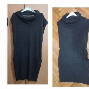 Vuna,kašmir haljina rolkragna- dzepovi