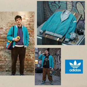 VINTAGE ADIDAS bomber jakna „CLUB” 90s