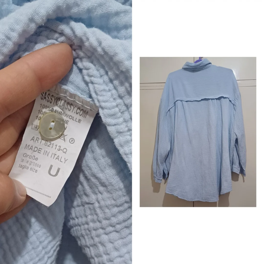 Muslin blouse oversize, Sassy Classy Italy