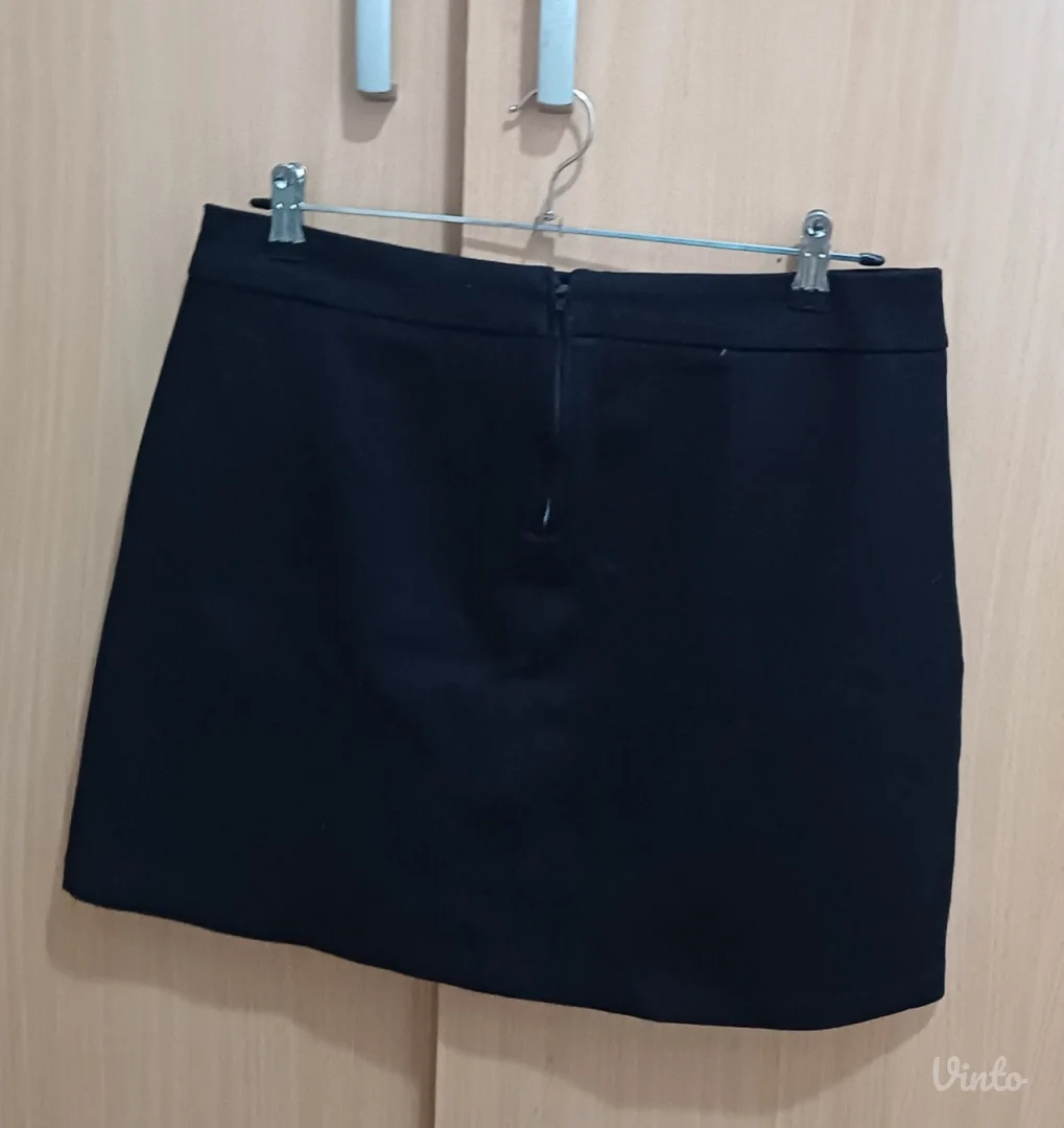 CAMAÏEU crna suknja sa elastinom