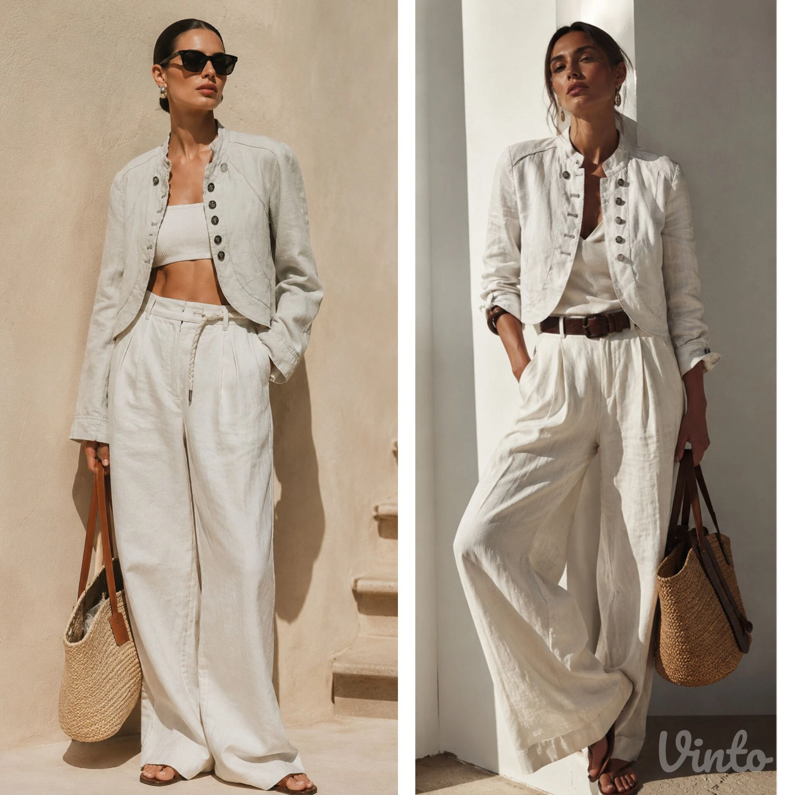 ZARA Laneni Sako / Bolero XL može i L