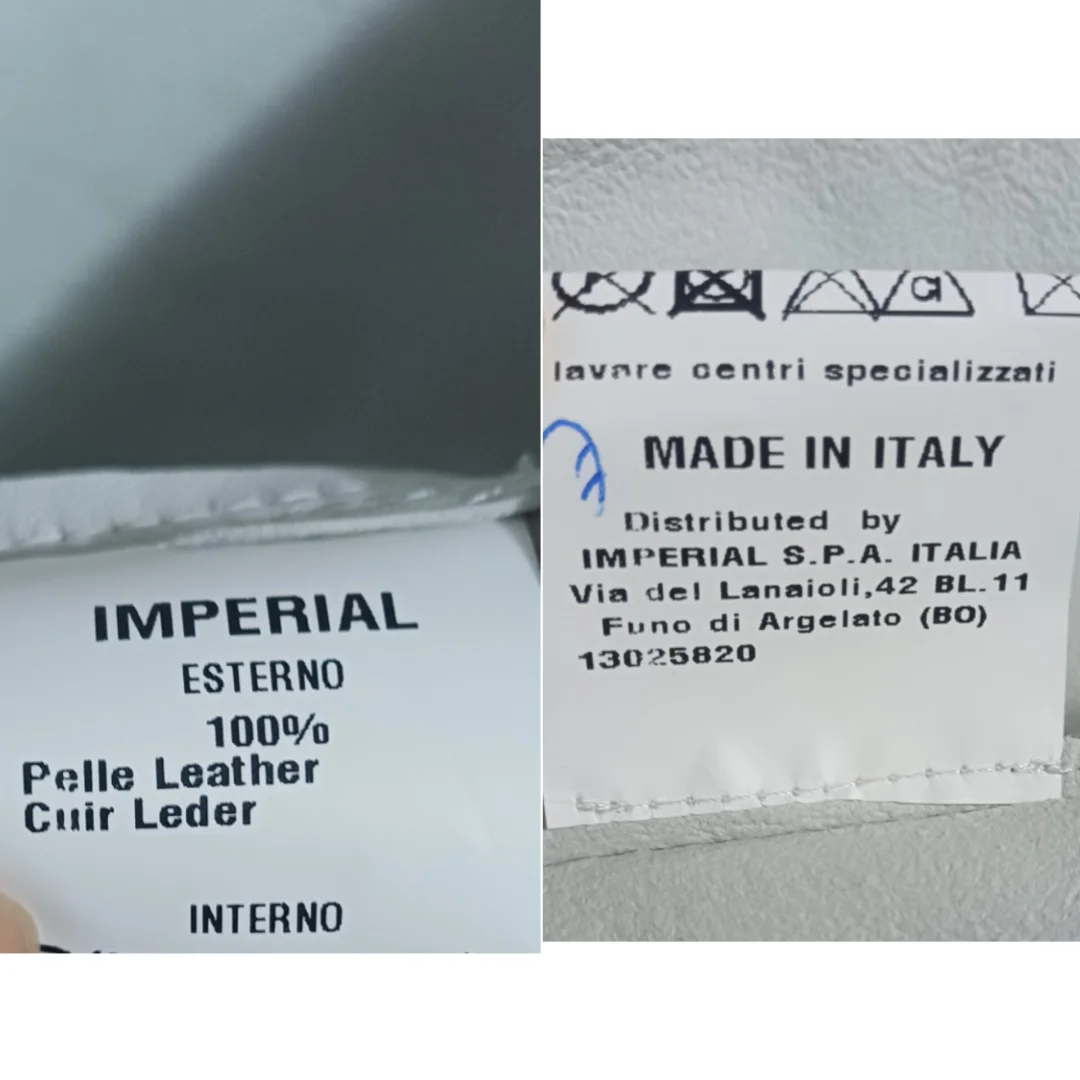 Imperial Italy KOŽNI prsluk sa resama- novo**