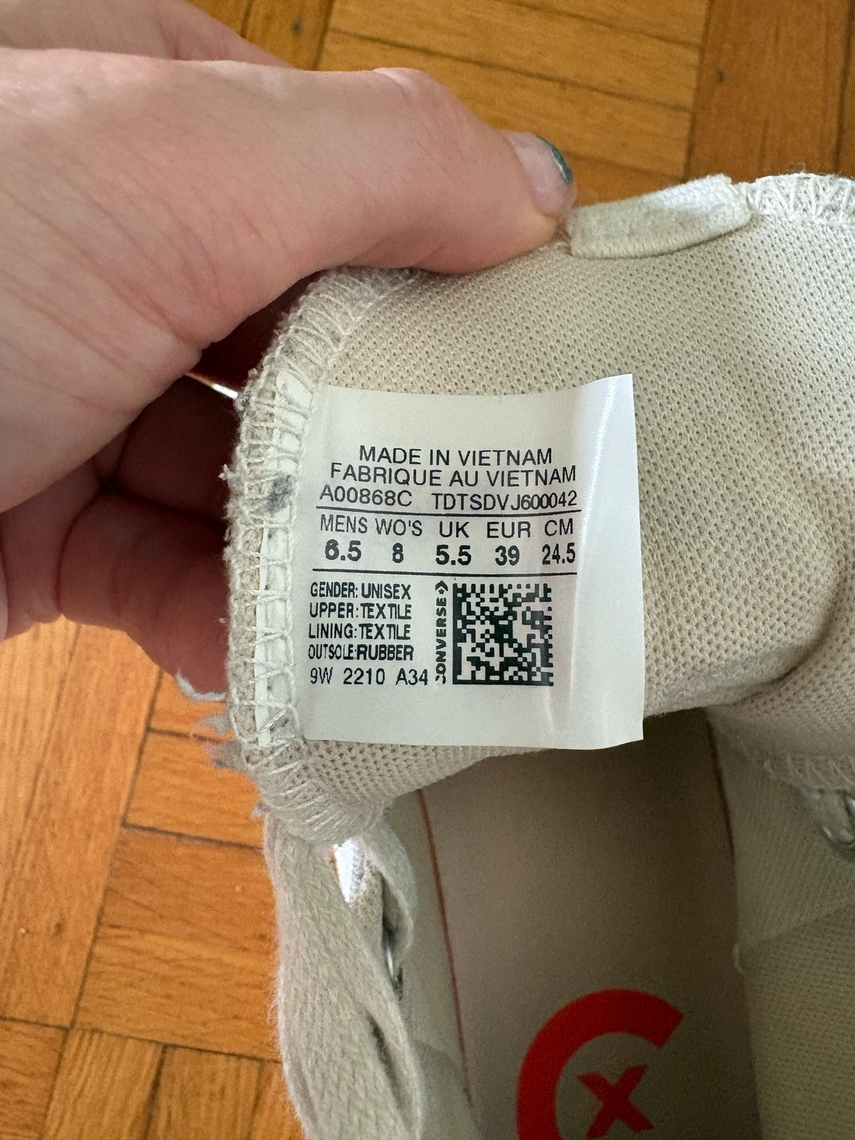 Converse duboke bele patike, br. 39