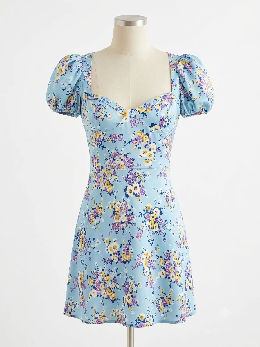 Zara cvetna mini haljina