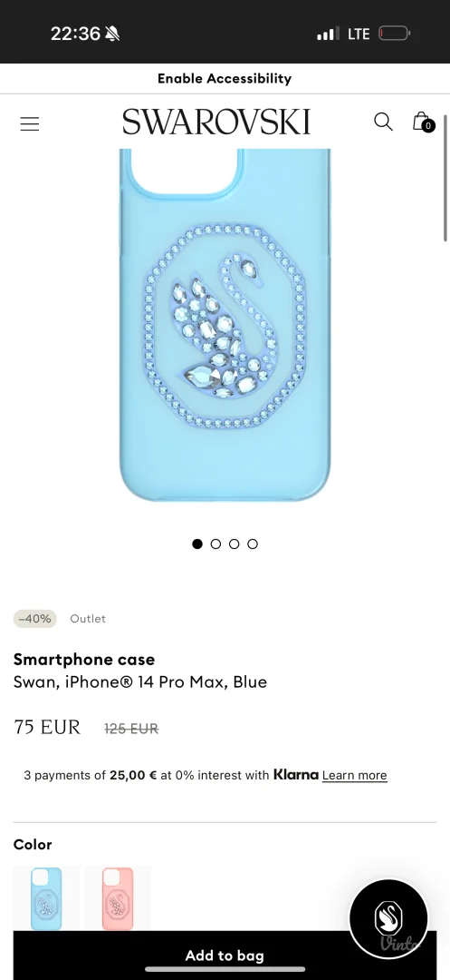 Swarovski maska za telefon, iPhone 14 pro max