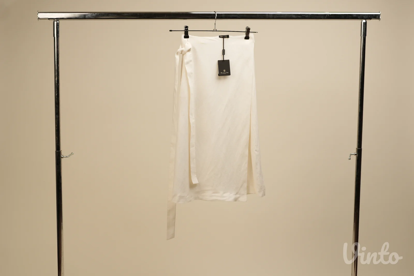 Massimo Dutti M bela suknja na preklop sa etiketom