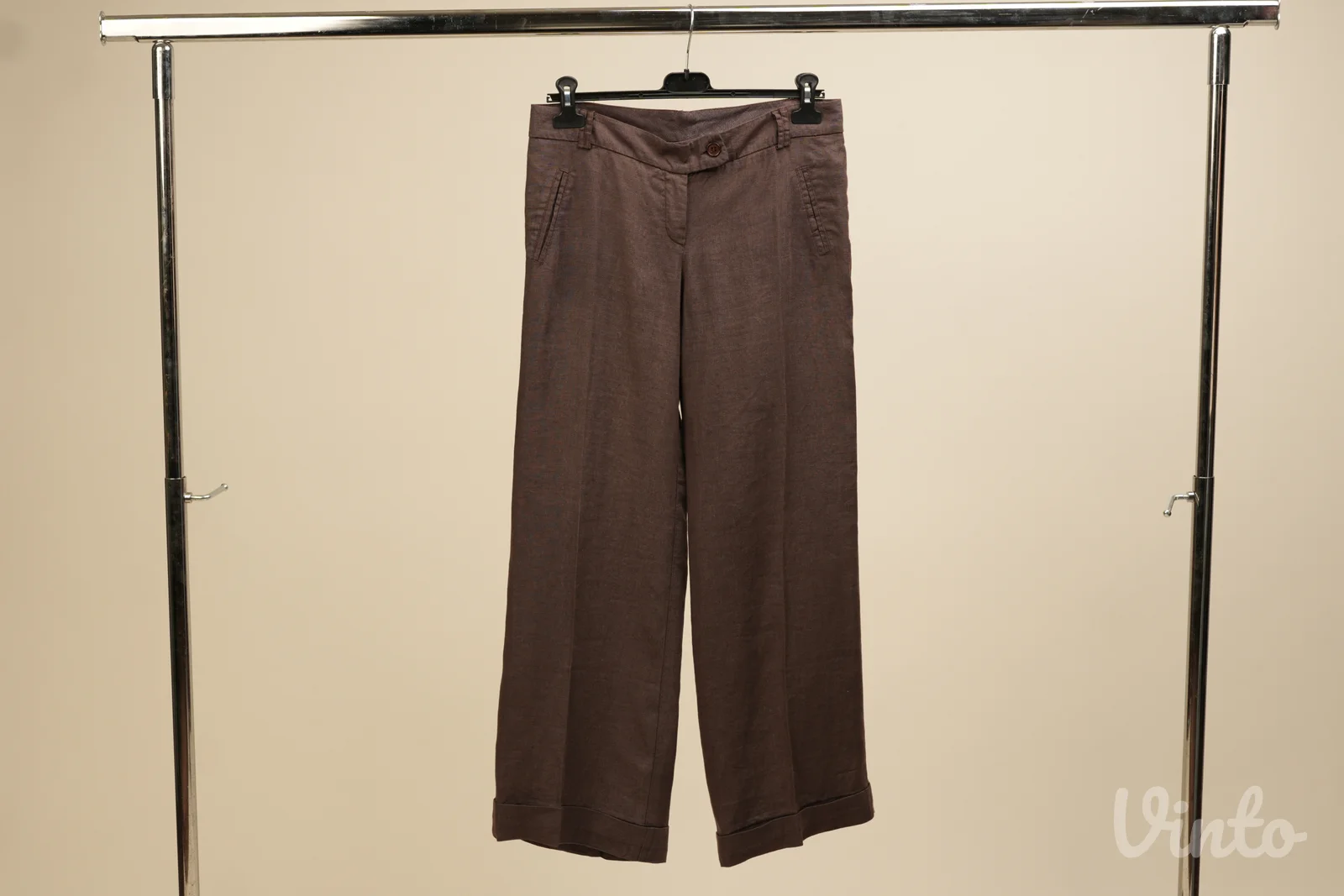 Premium italijanske lanene pantalone L