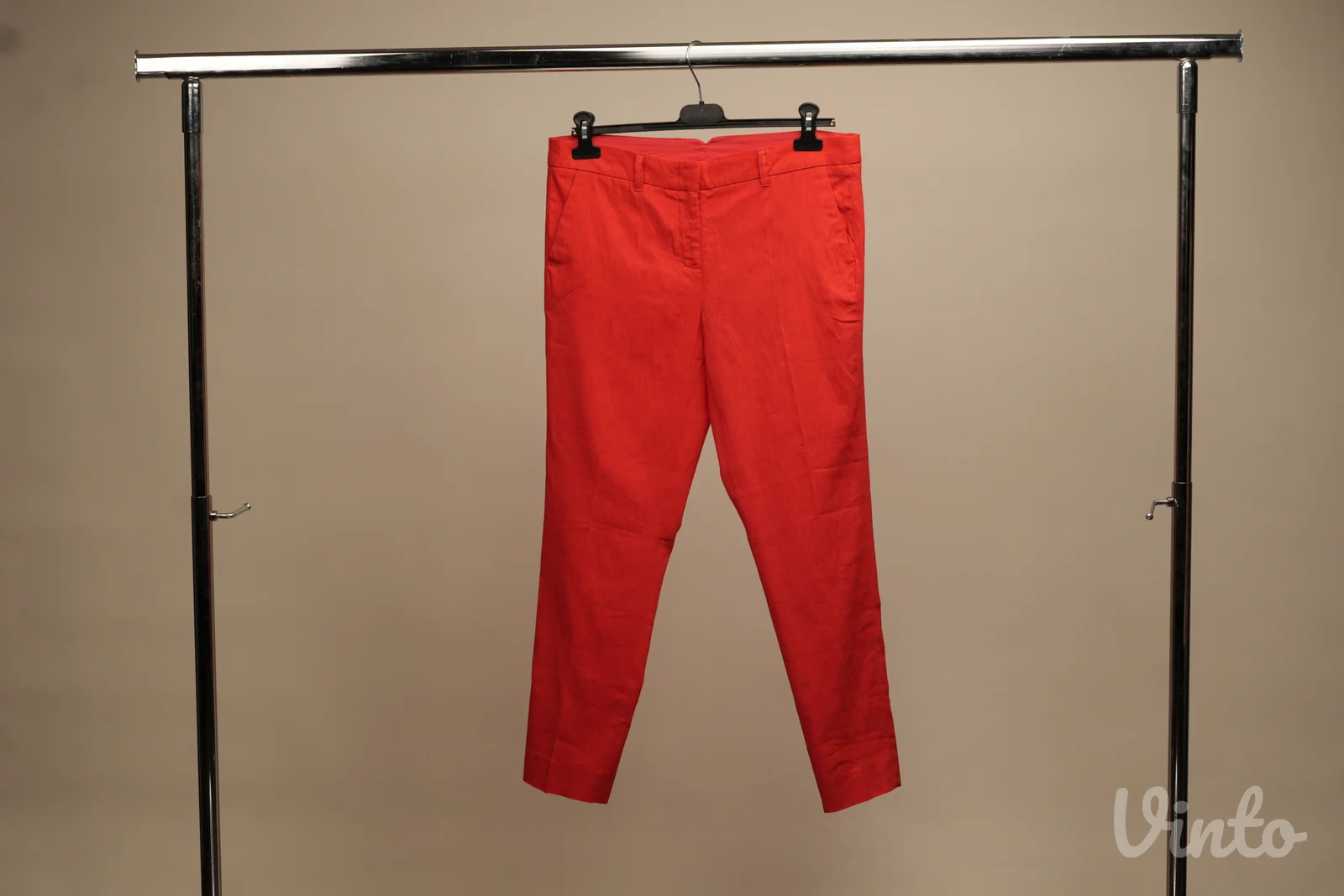 Marella Sport jarko crvene/narandžaste lanene pantalone – Vel. 38 (IT 42)