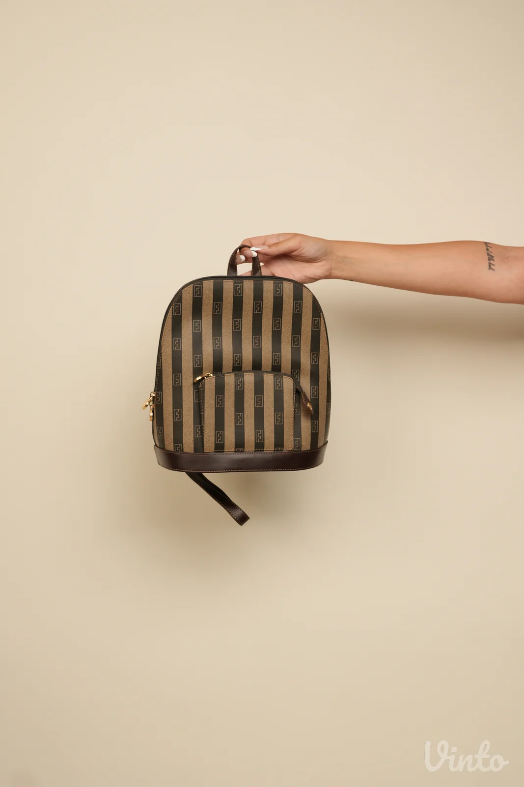 Fendi Zucca Stripe luksuzan vintage ranac