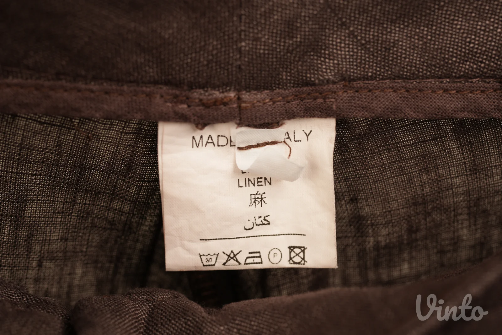 Premium italijanske lanene pantalone L