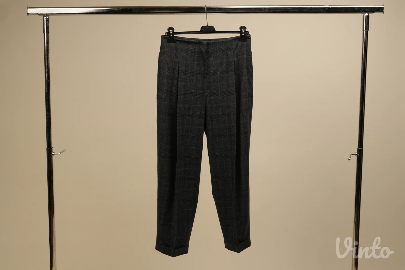 MaxMara Studio vunene karirane pantalone – Vel. 40 (IT 44)