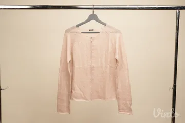 Killer Loop vintage nežno roze mrežasti džemper – Vel. S