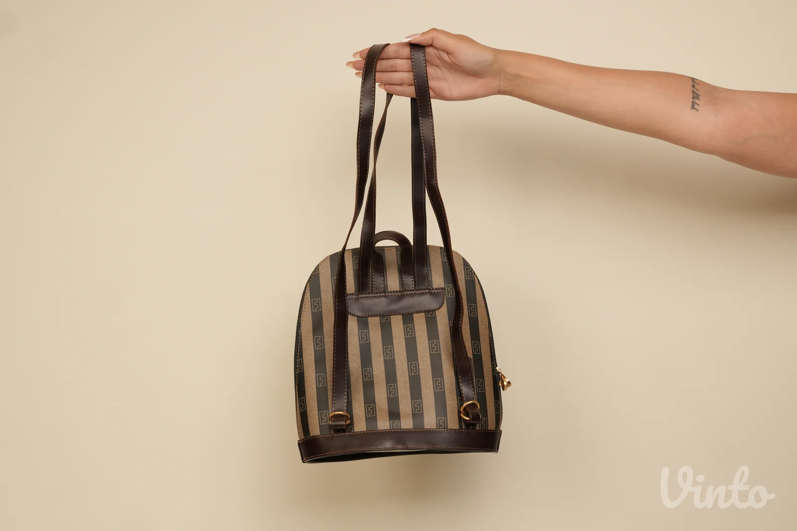 Fendi Zucca Stripe luksuzan vintage ranac
