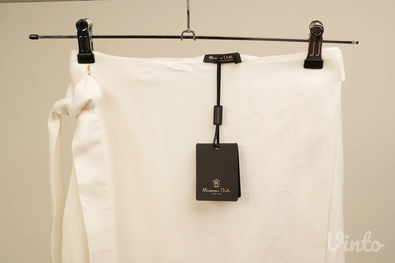 Massimo Dutti M bela suknja na preklop sa etiketom