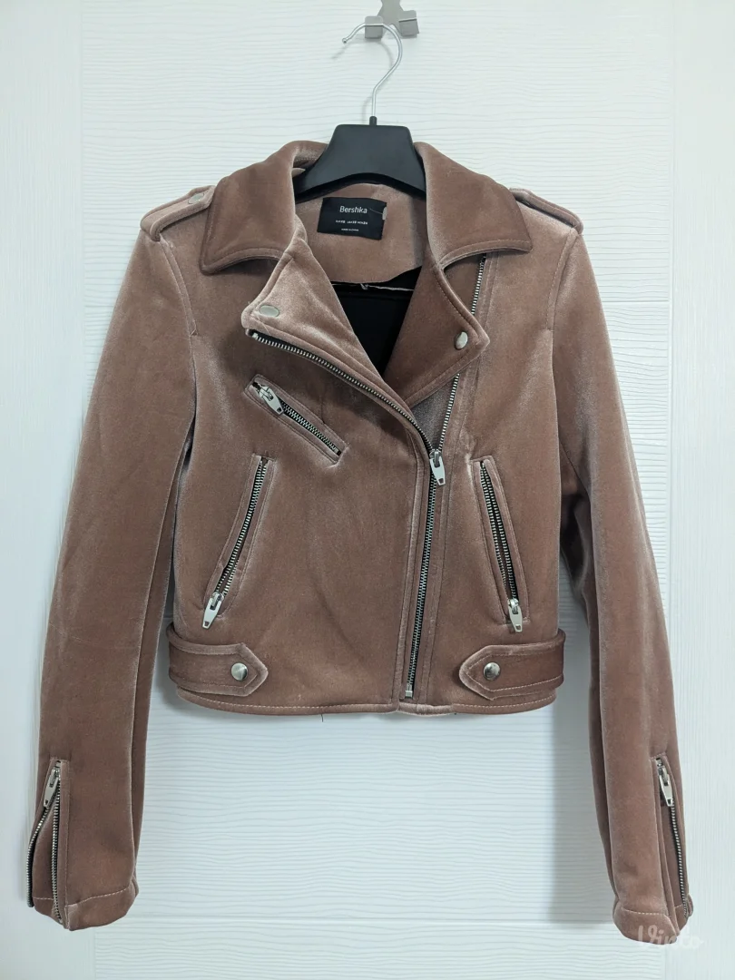 Bershka rokerica od plisa