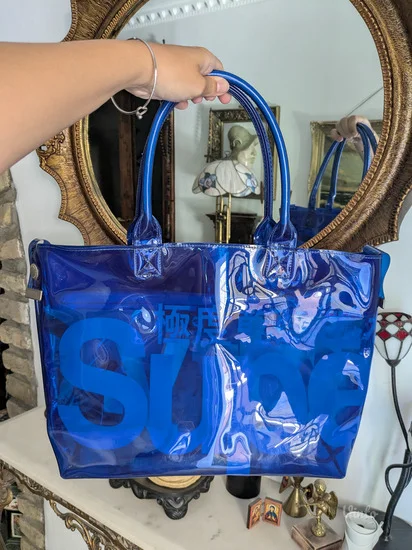 Superdry transparent jelly bag