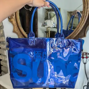 Superdry transparent jelly bag
