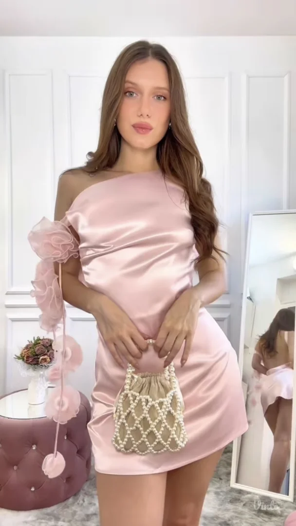 Mew Mews - Baby roza mini haljina