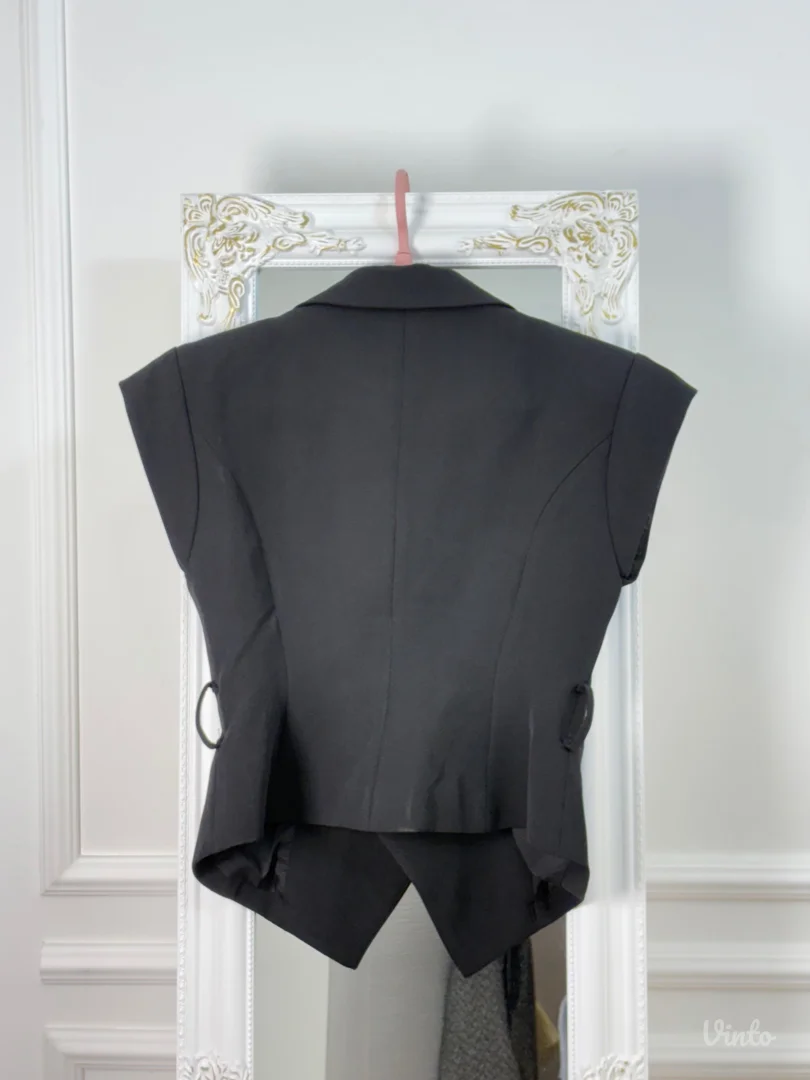 Commense - Crni vest sa kaišem