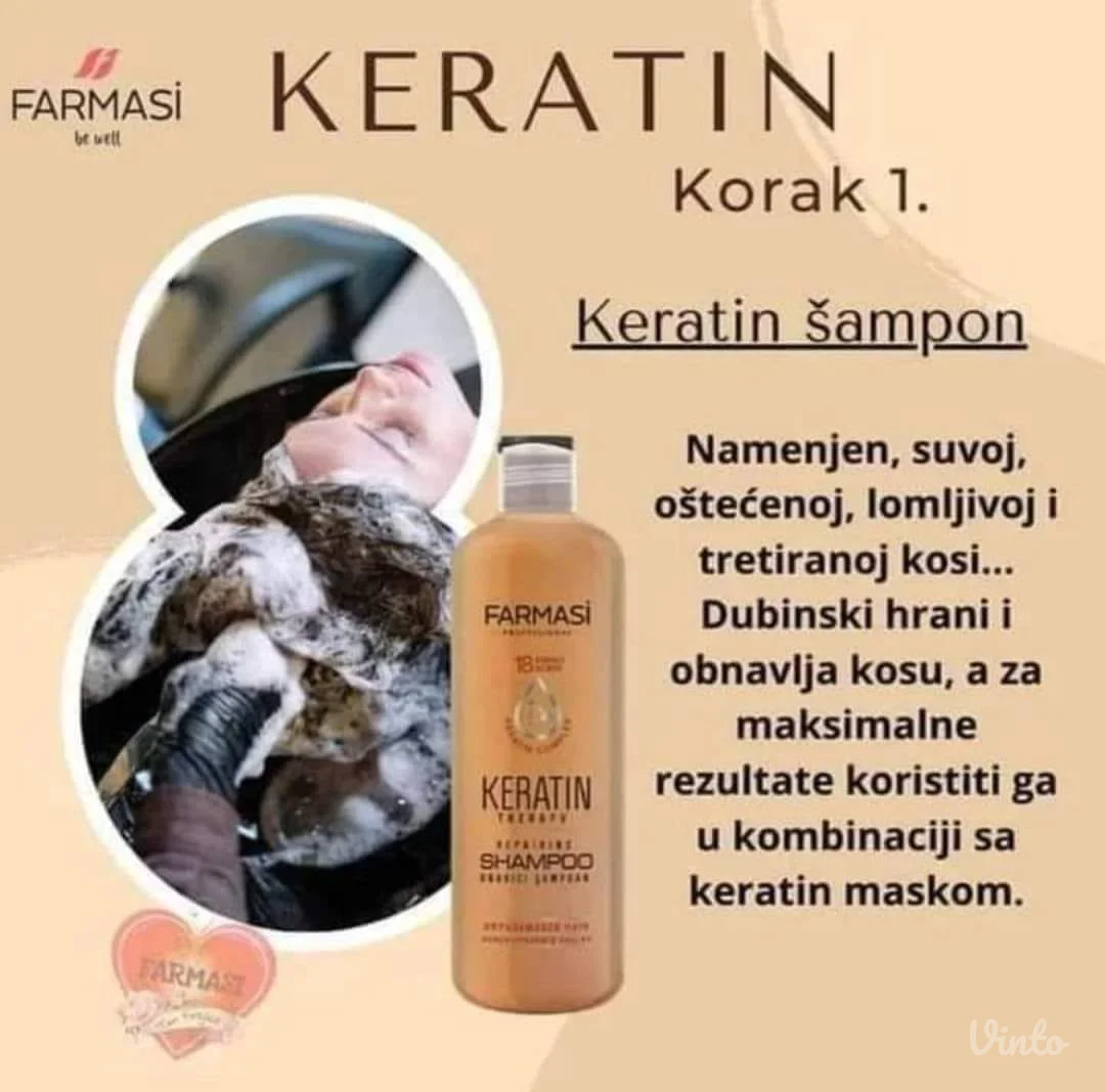 sampon sa keratinom farmasi