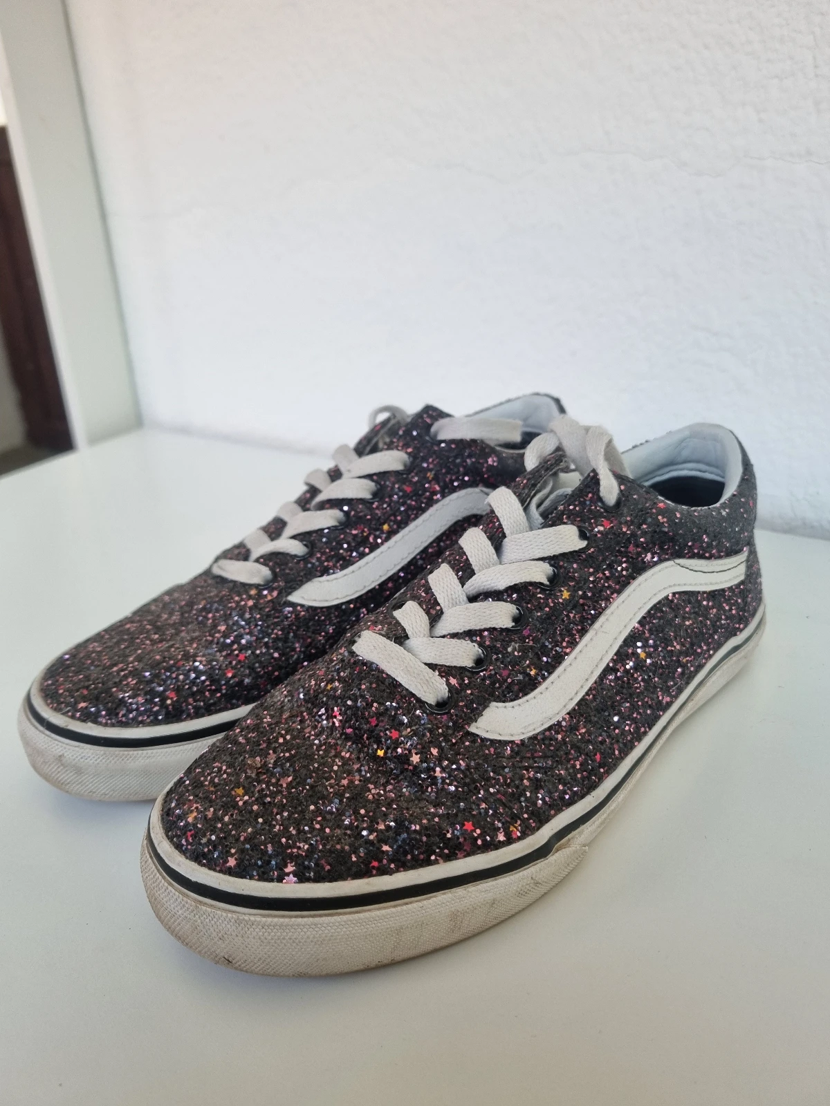 Vans Old Skool Glitter Stars Black